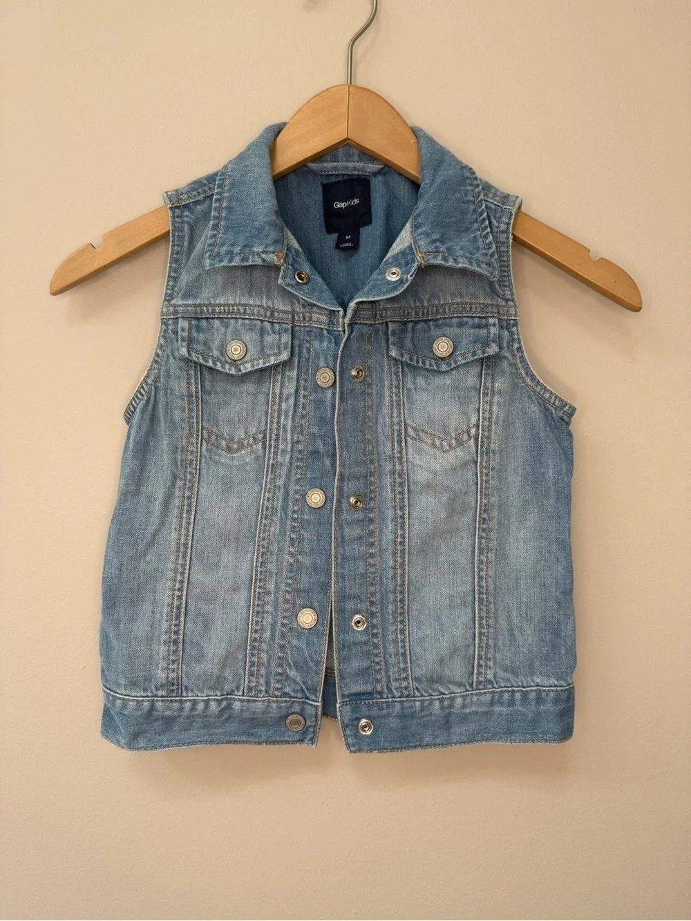 GAP Kids Girl’s Light Wash Denim Vest